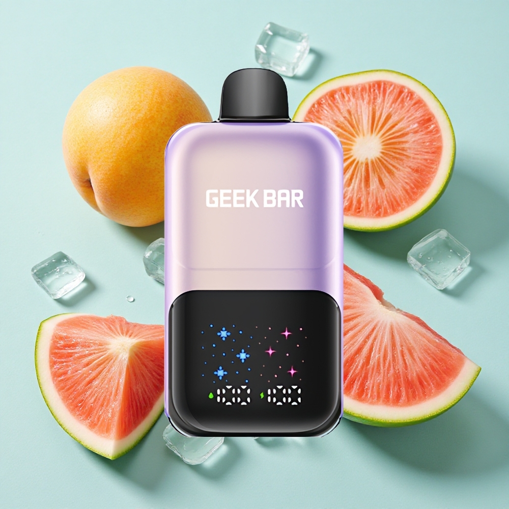GEEK BAR 2GO 50000 Puffs Pêssego Manga Melancia Gelo 20mL 5% Nicotina Brasil vape