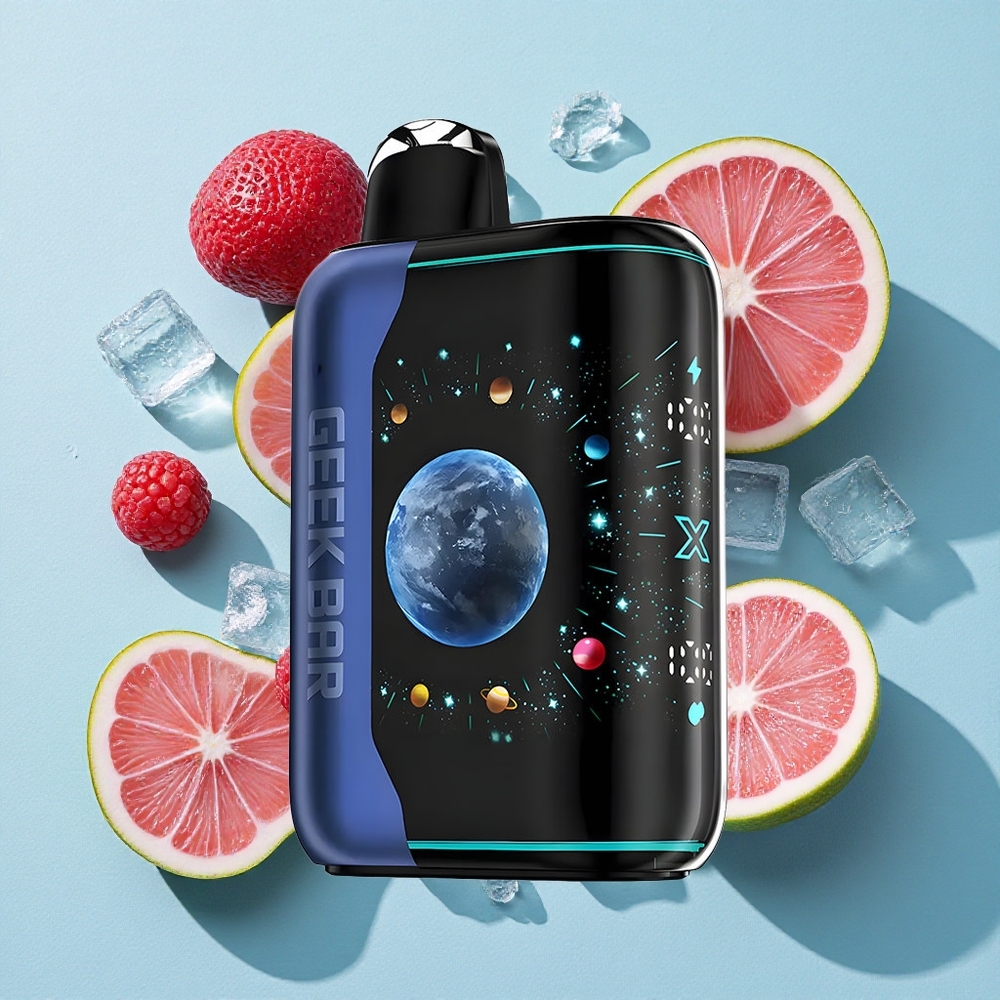 GEEK BAR Platinum Edition 25000 Puffs Mirtilo Framboesa Gelo 20mL E-Liquid 2% força de nicotina Brasil vape