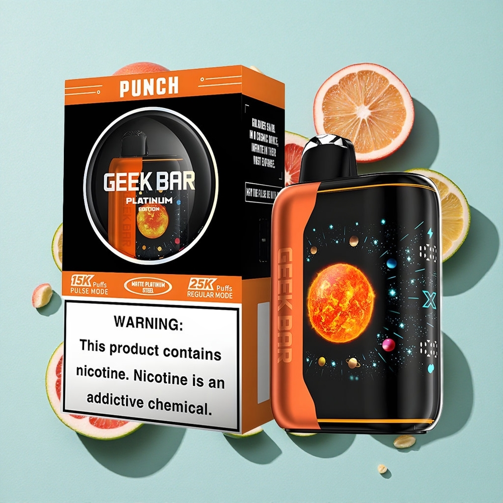GEEK BAR Platinum Edition 25000 Sabor Punch 20mL E-Liquid 2% Resistência de Nicotina Brasil vape
