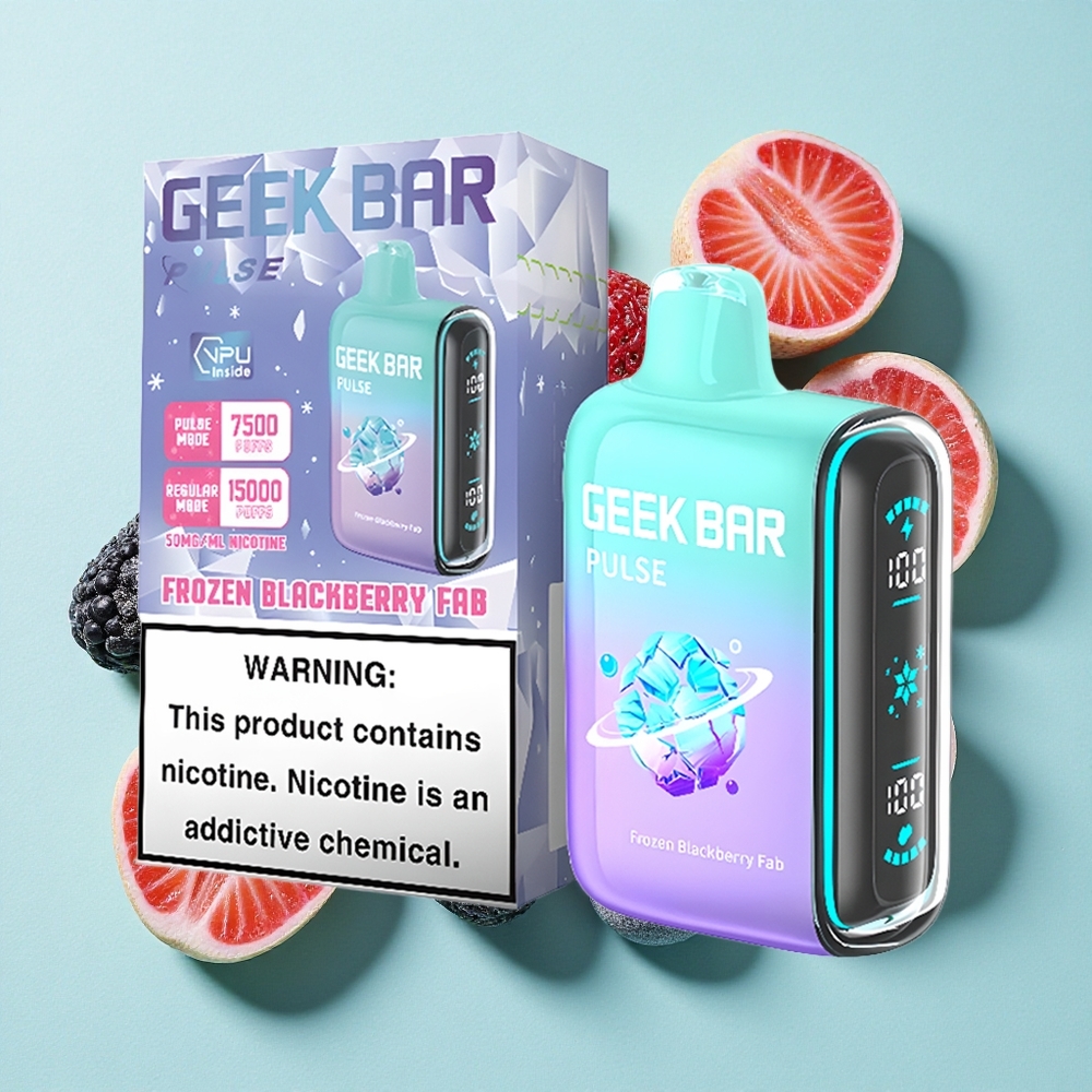 Geek Bar Pulse 15000 Puffs Capacidade de E-líquido 16ML Edição Congelada Brasil vape