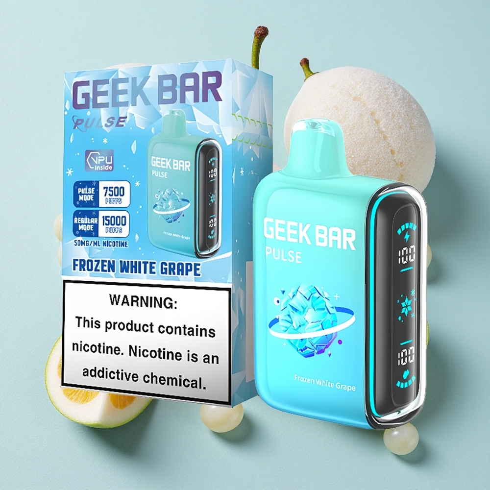 Geek Bar Pulse 15000 Puffs Capacidade de E-líquido 16ML Edição Congelada Brasil vape