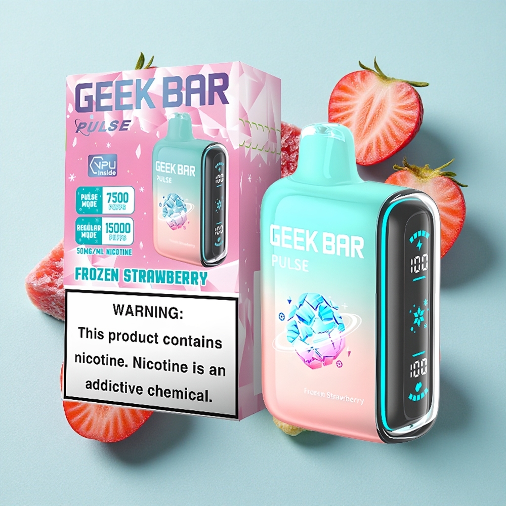 Geek Bar Pulse 15000 Puffs Capacidade de E-líquido 16ML Edição Congelada Brasil vape