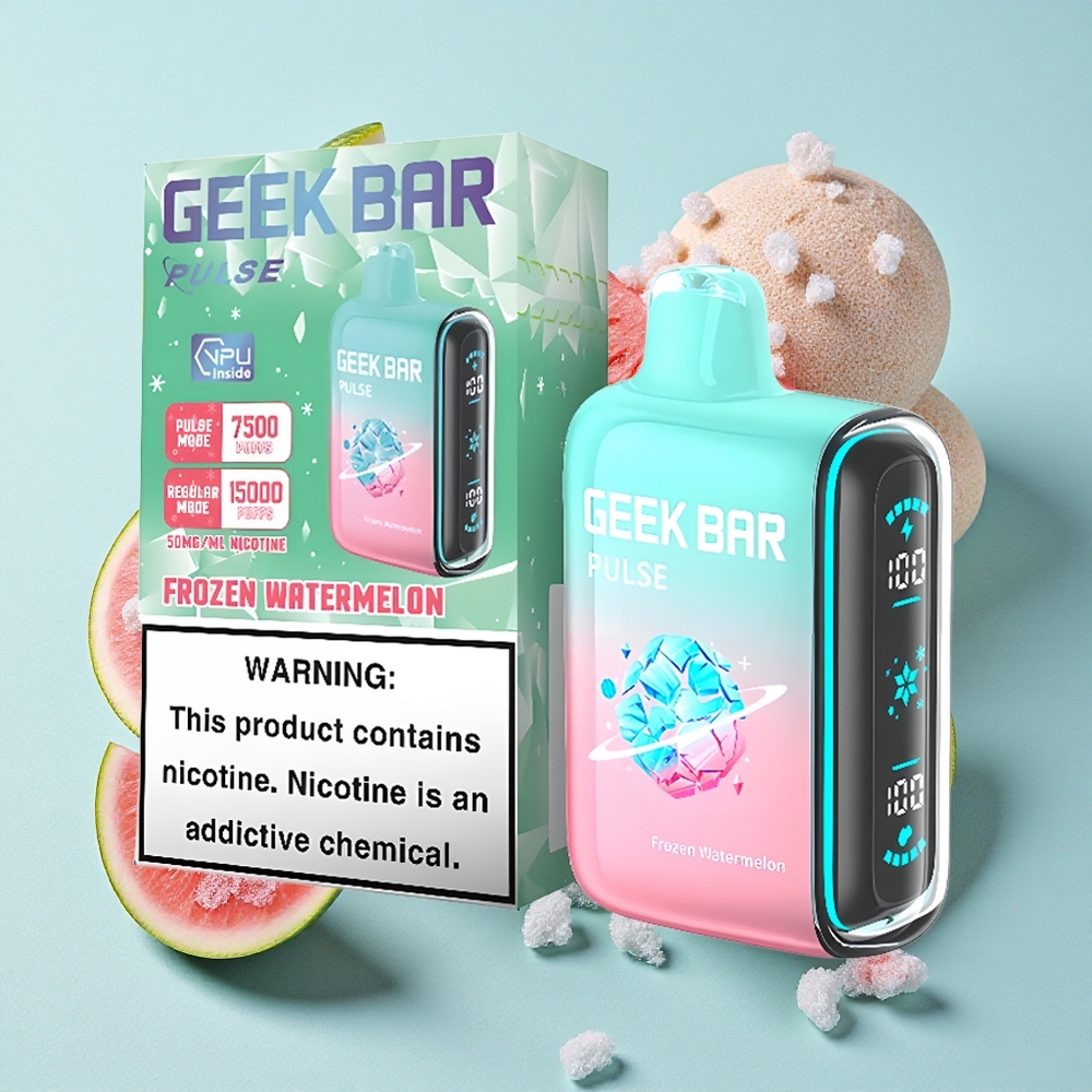 Geek Bar Pulse 15000 Puffs Capacidade de E-líquido 16ML Edição Congelada Brasil vape