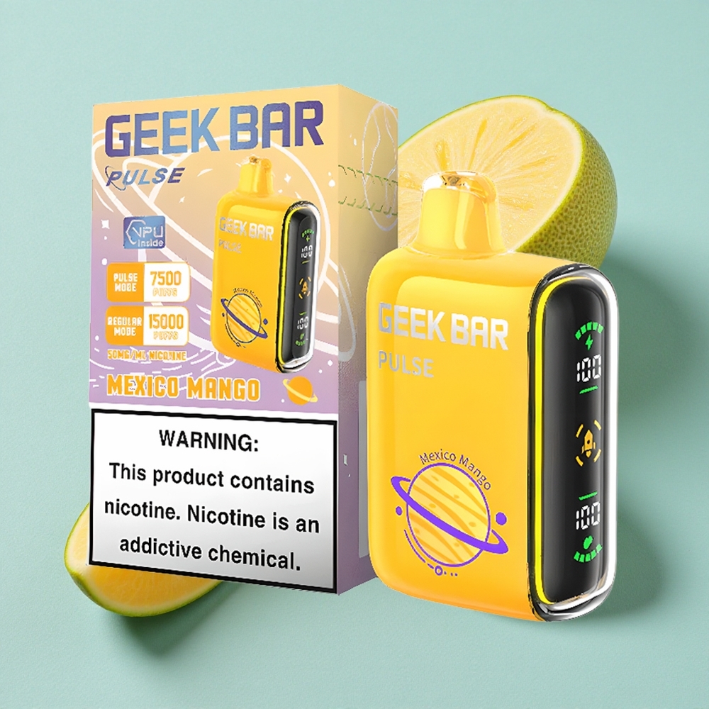 Geek Bar Pulse 15000 Puffs Capacidade de Líquido 16ML Brasil vape