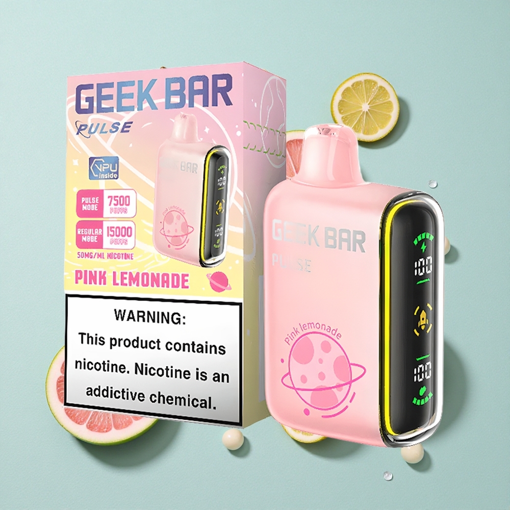 Geek Bar Pulse 15000 Puffs Capacidade de Líquido 16ML Brasil vape