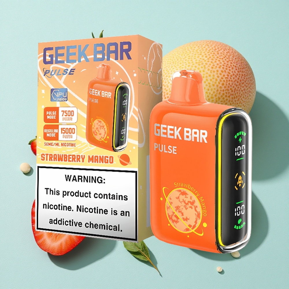 Geek Bar Pulse 15000 Puffs Capacidade de Líquido 16ML Brasil vape