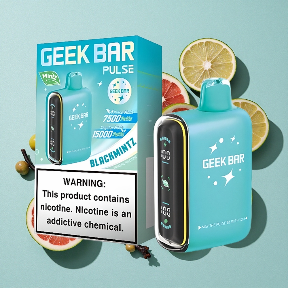 Geek Bar Pulse 15000 Puffs Capacidade de Líquido: 16ML Edição Menta Brasil vape