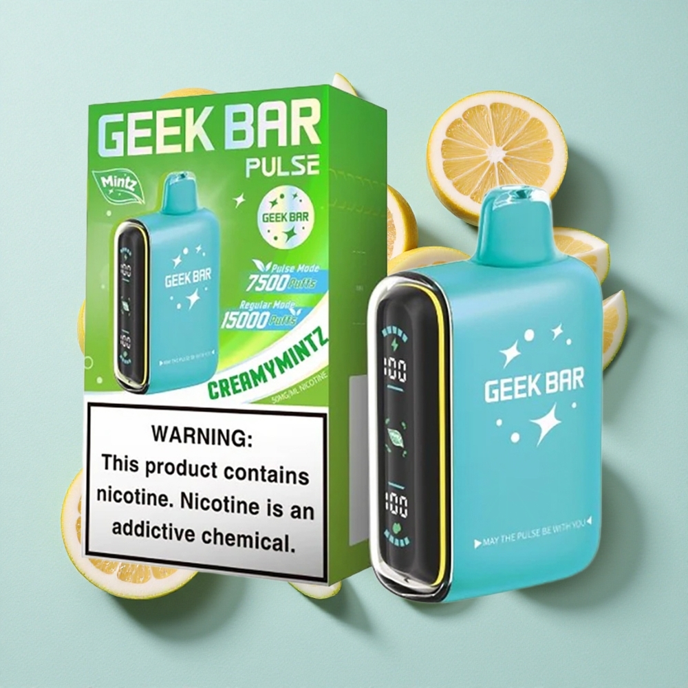 Geek Bar Pulse 15000 Puffs Capacidade de Líquido: 16ML Edição Menta Brasil vape