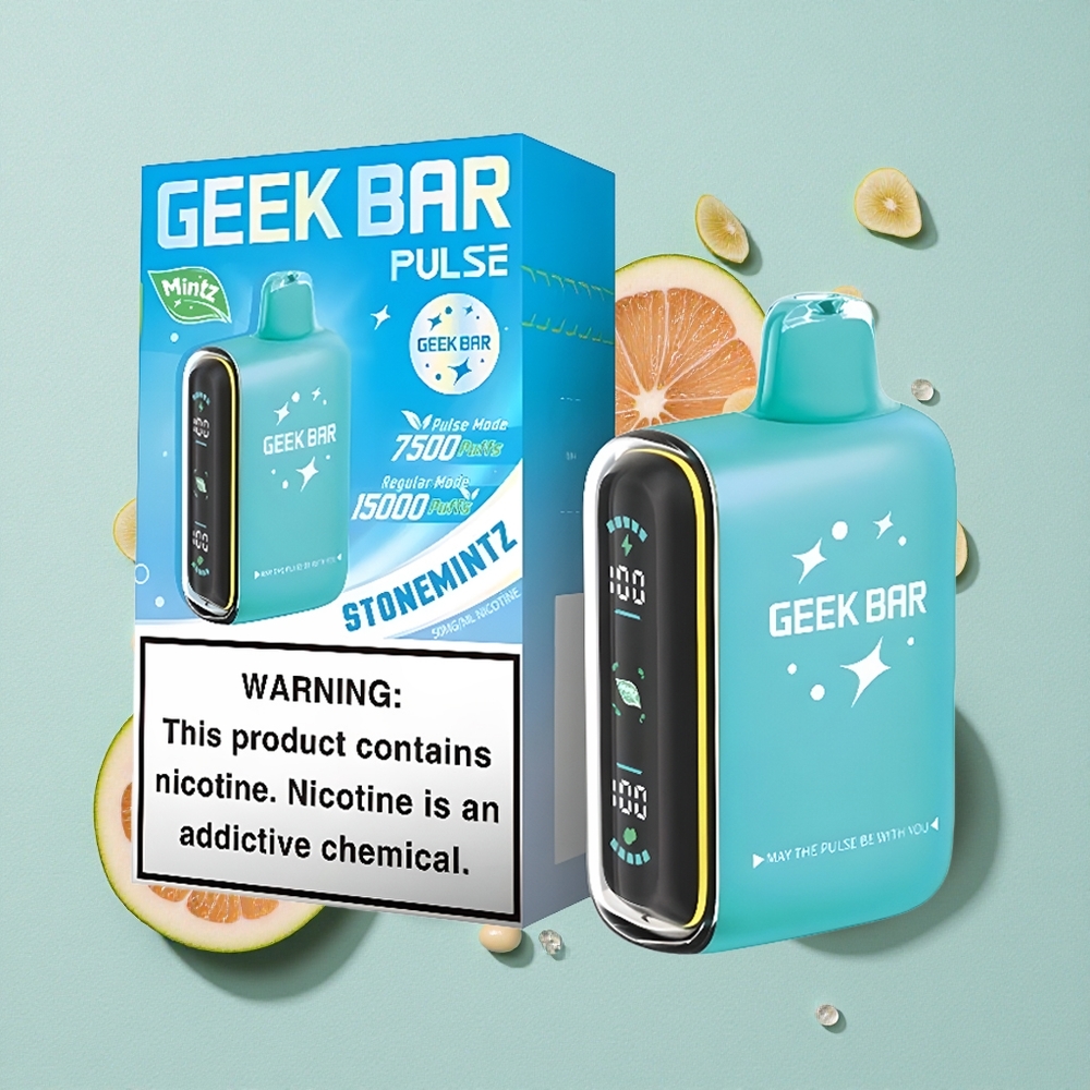 Geek Bar Pulse 15000 Puffs Capacidade de Líquido: 16ML Edição Menta Brasil vape
