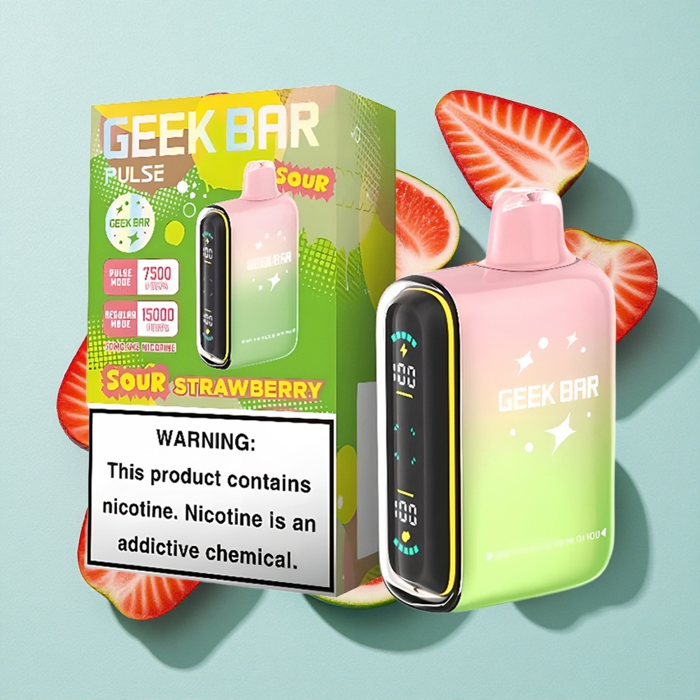 Geek Bar Pulse 15000 Puffs Edição Azeda 16ML Capacidade de Líquido Brasil vape