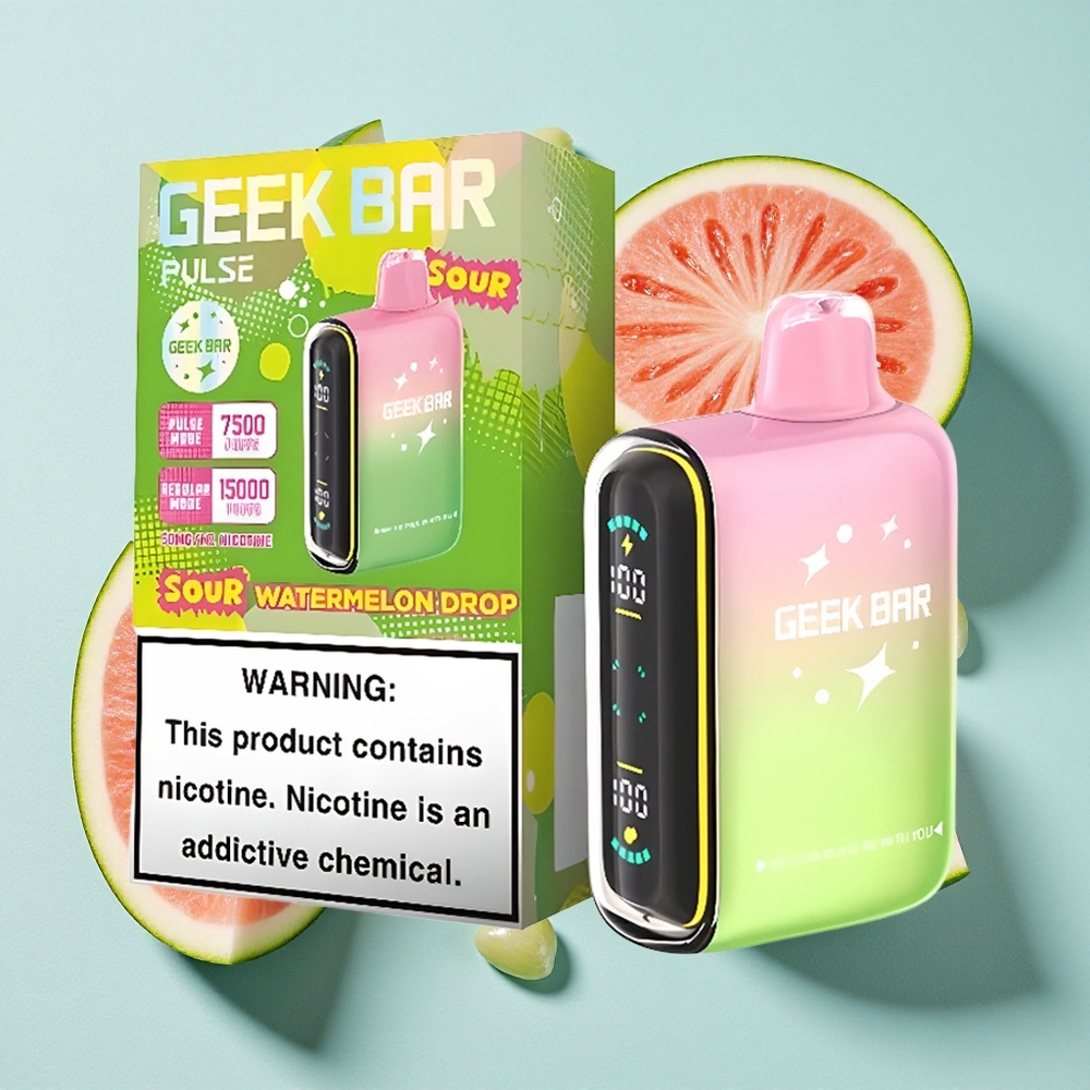 Geek Bar Pulse 15000 Puffs Edição Azeda 16ML Capacidade de Líquido Brasil vape