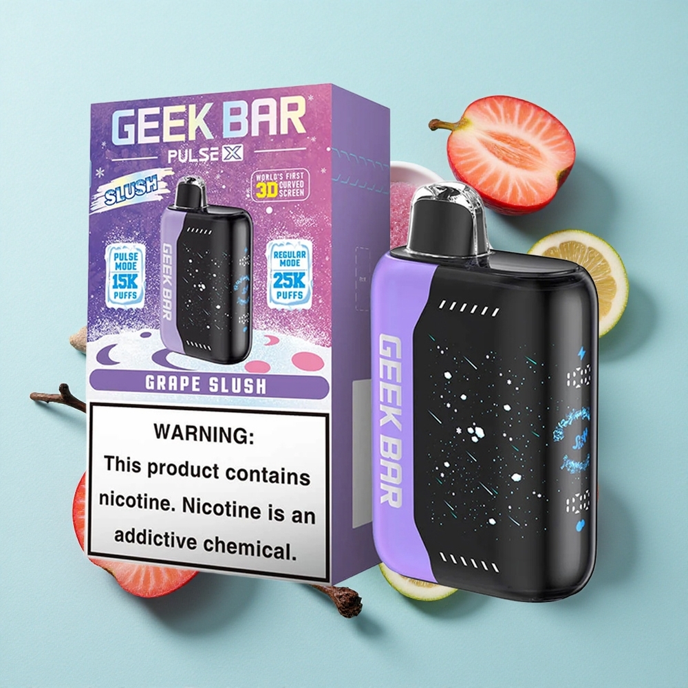 Geek Bar Pulse X 25000 Puffs Slush Edição com até 25000 Puffs Modo Regular e 18mL E-Líquido Pré-carregado Brasil vape