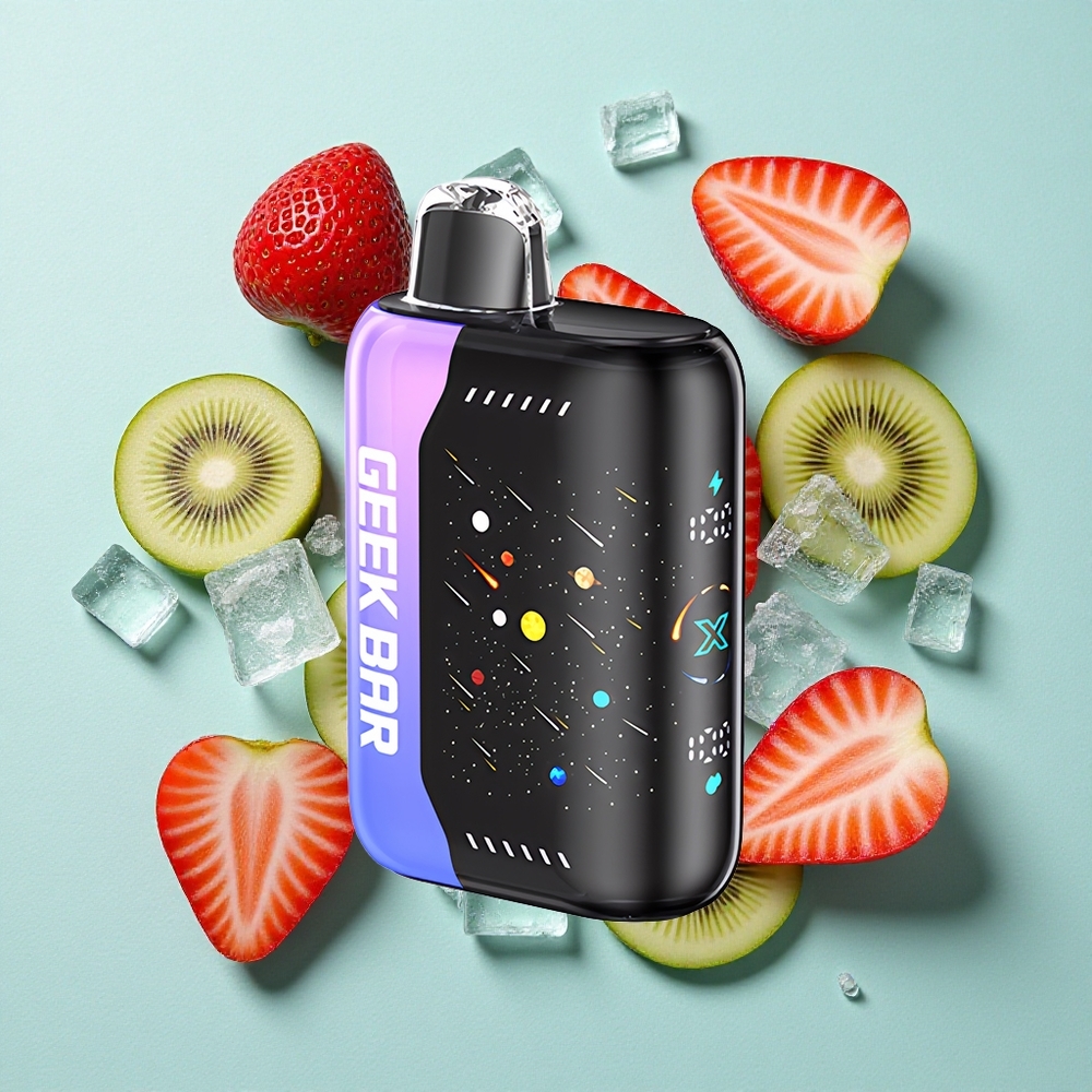 GEEK BAR Pulse X 42K Puffs Edição Meteorito Morango Kiwi Gelado Brasil vape
