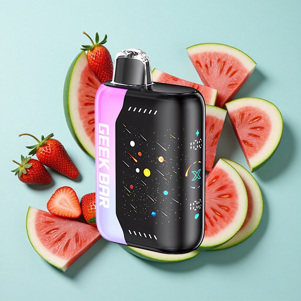GEEK BAR Pulse X 42K Puffs Edição Meteorito Morango Melancia Tela 3D Curva Brasil vape