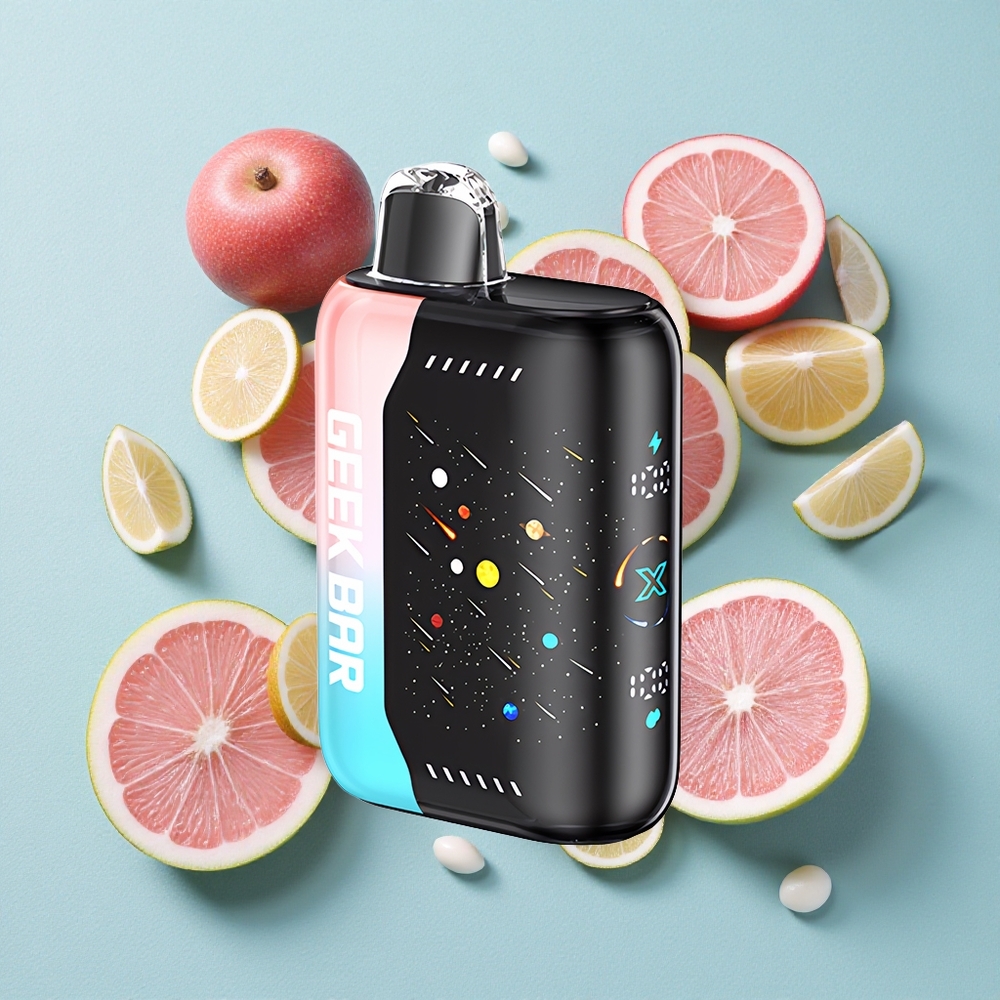 GEEK BAR Pulse X 42K Puffs Edição Meteoro Rosa & Azul Tela 3D Curva Brasil vape
