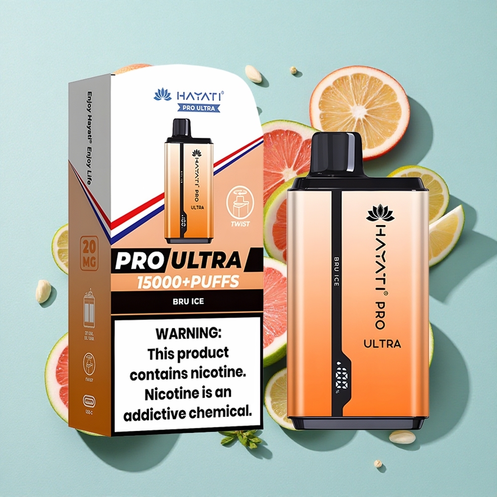Hayati Pro Ultra 15000 Puffs 2 12ml Brasil vape Bru Gelo