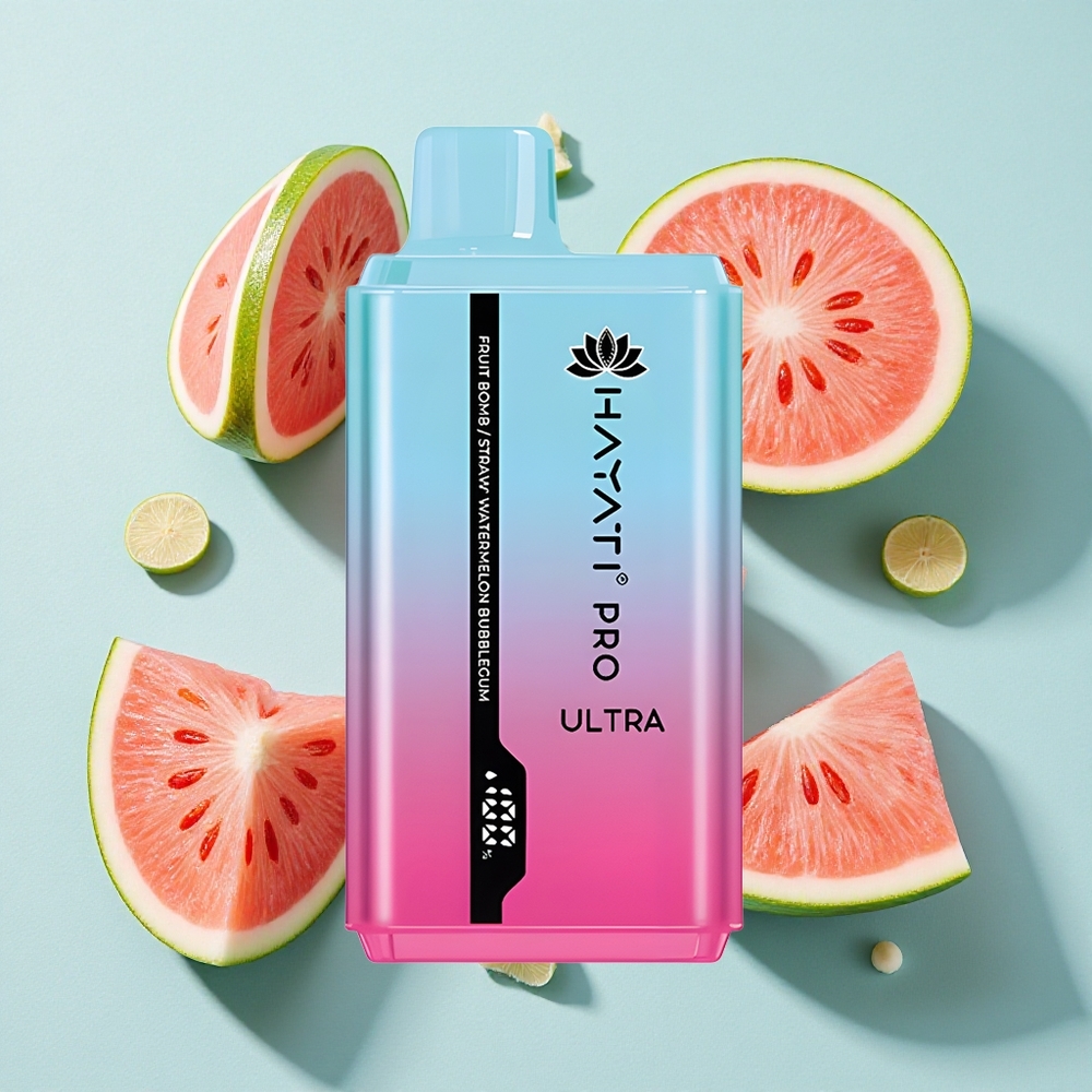 Hayati Pro Ultra 15000 Puffs 2 12ml Capacidade de Líquido Fruit Bomb Explosão de Frutas Brasil vape