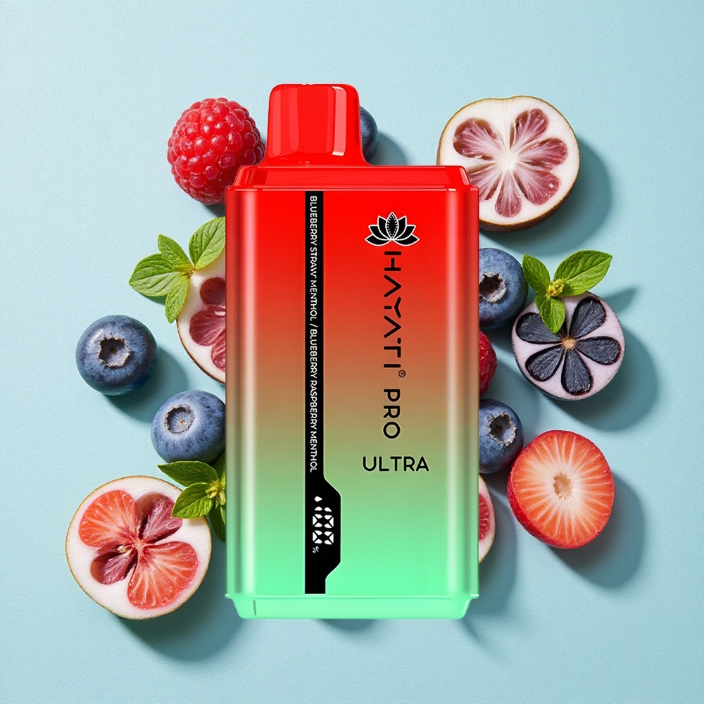 Hayati Pro Ultra 15000 Puffs 2% Nicotina Mirtilo Morango Mentolado Brasil vape