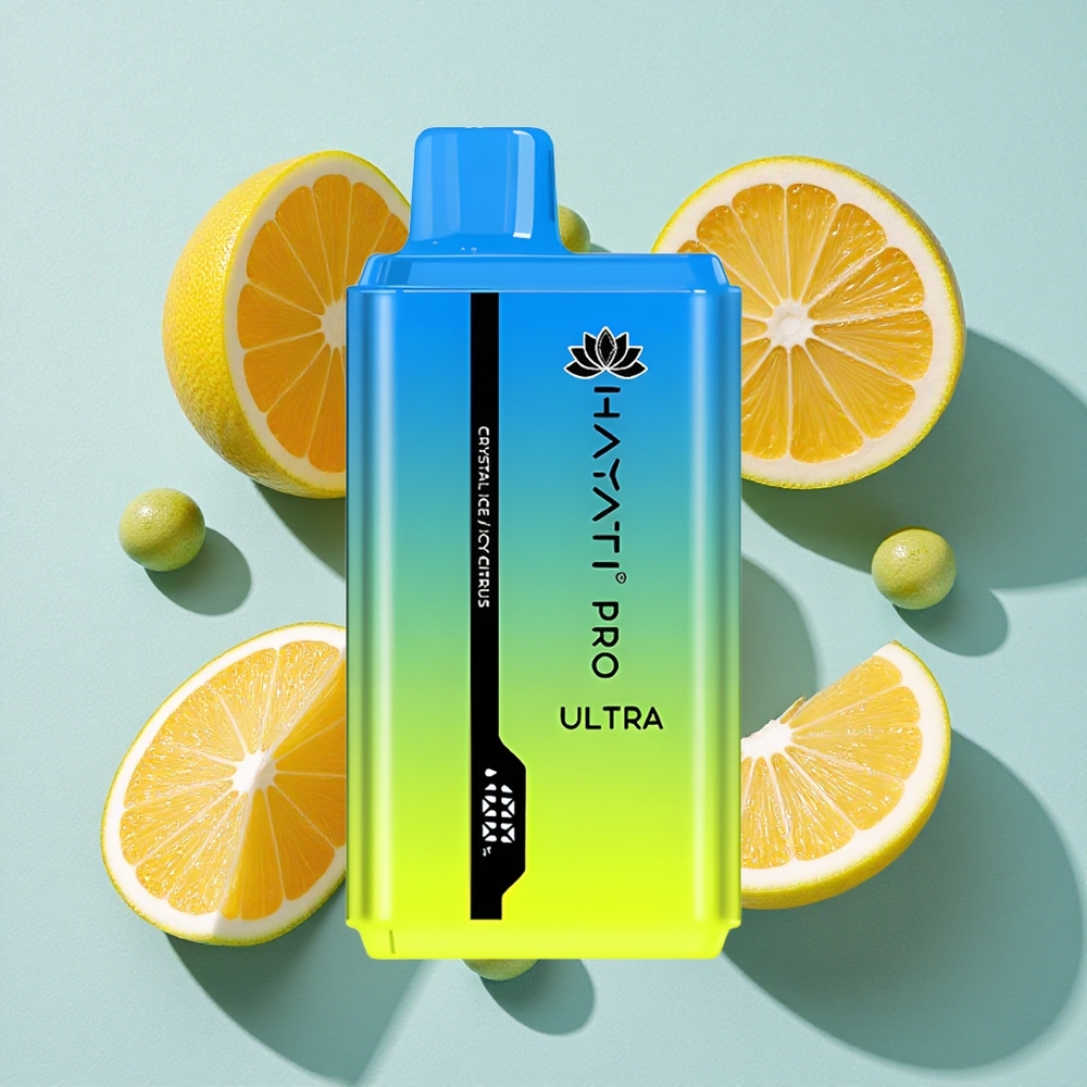 Hayati Pro Ultra 15000 Puffs Gelo Cristal Brasil vape