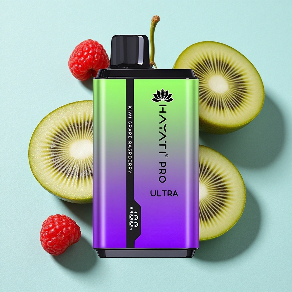 Hayati Pro Ultra 15000 Puffs Kiwi Uva Framboesa 2 12ml Brasil vape