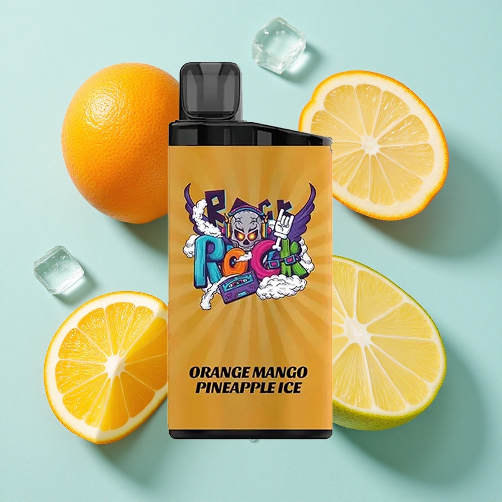 IGET Bar 3500 Puffs Laranja Manga Abacaxi Gelo com Bateria de 1400 mAh e Peso Líquido de 78g Brasil vape
