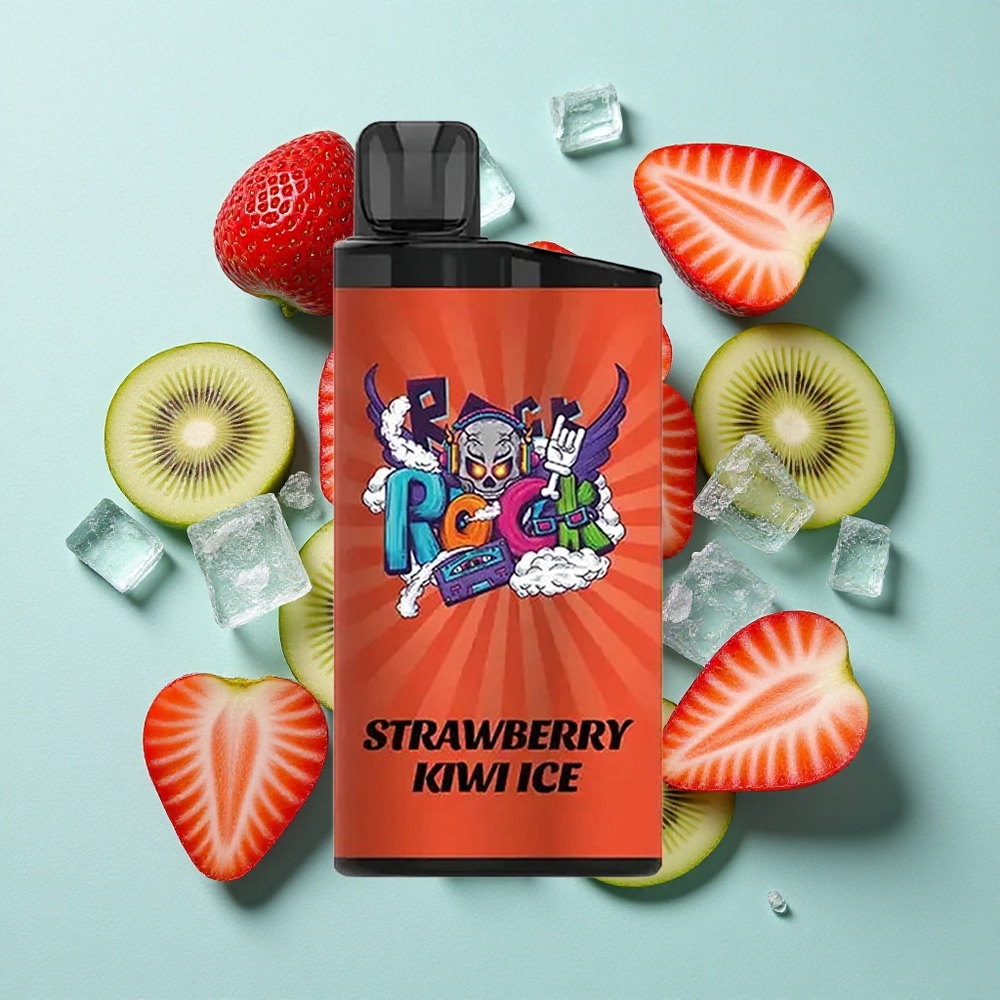 IGET Bar 3500 Puffs Morango Kiwi Gelo com Bateria de 1400 mAh e Peso Líquido de 78g Brasil vape