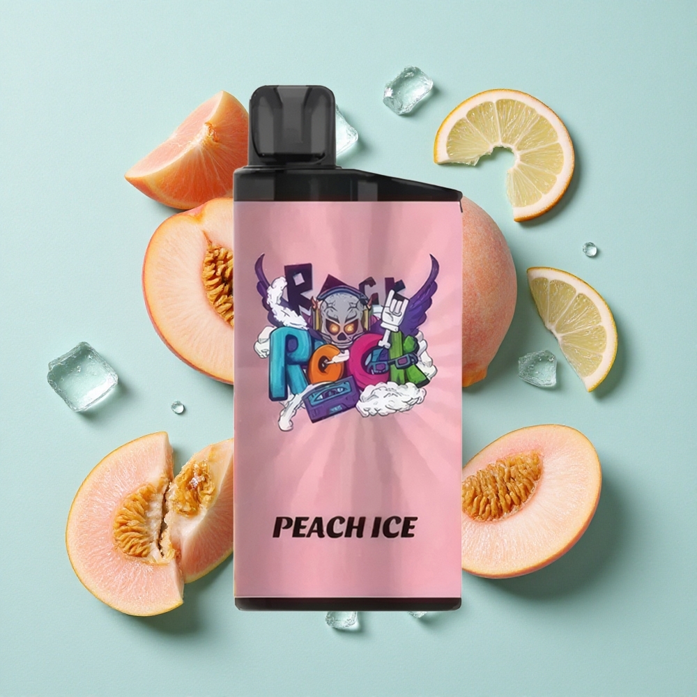 IGET Bar 3500 Puffs Pêssego Gelo com Bateria de 1400 mAh e Peso Líquido de 78g Brasil vape