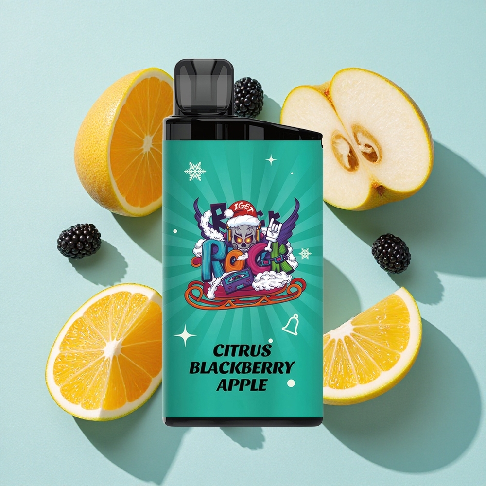 IGET Bar 3500 Puffs Sabor Citrus Amora Maçã Material PC+ALU Brasil vape