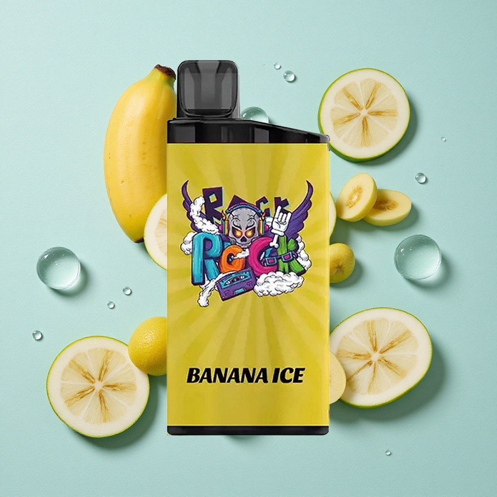 IGET Bar Até 3500 Puffs Banana Gelo Brasil vape Material PC+ALU