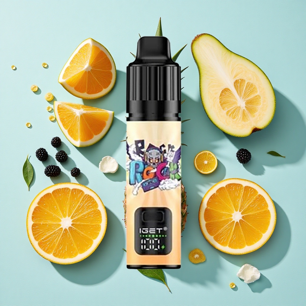 IGET BAR PLUS S3 POD 10000 Puffs Blackberry Pineapple Laranja 950 mAh Recarregável Brasil vape