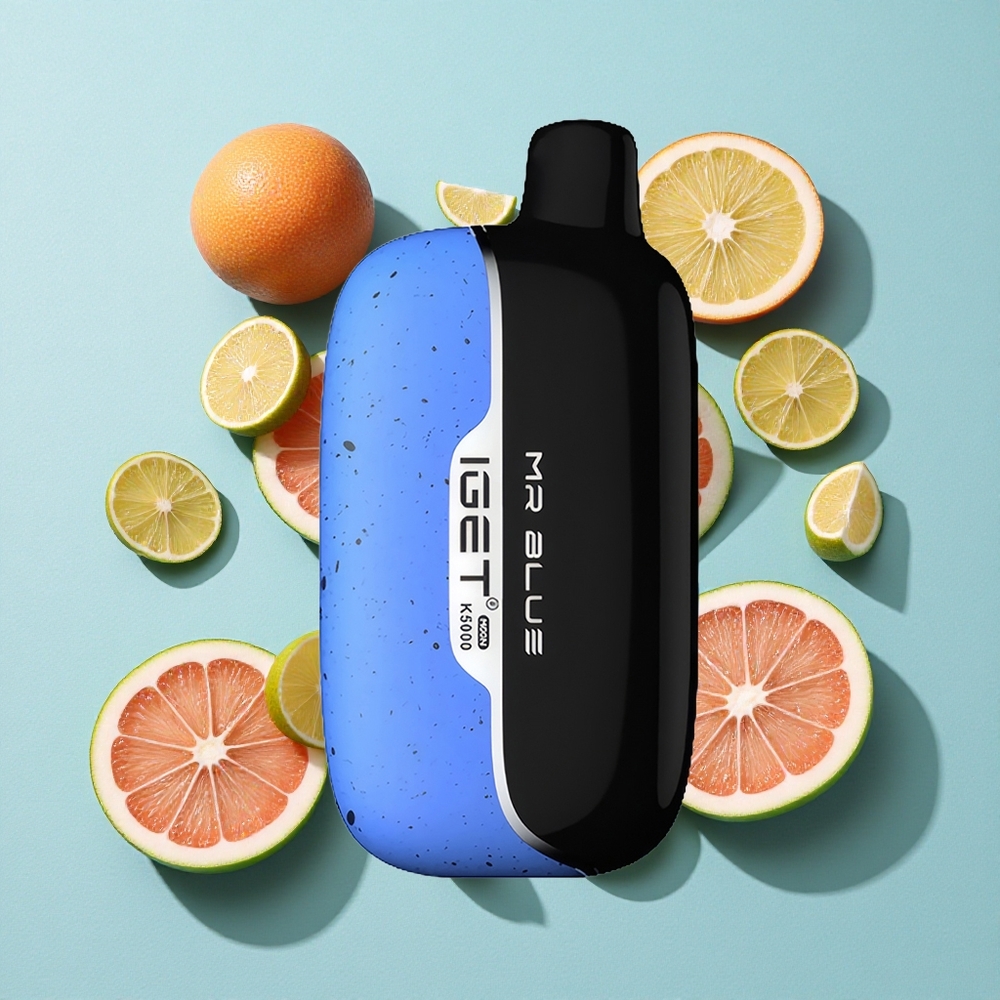 IGET Moon K5000 Puffs Azul Sr até 5000 Puffs Material PC Brasil vape