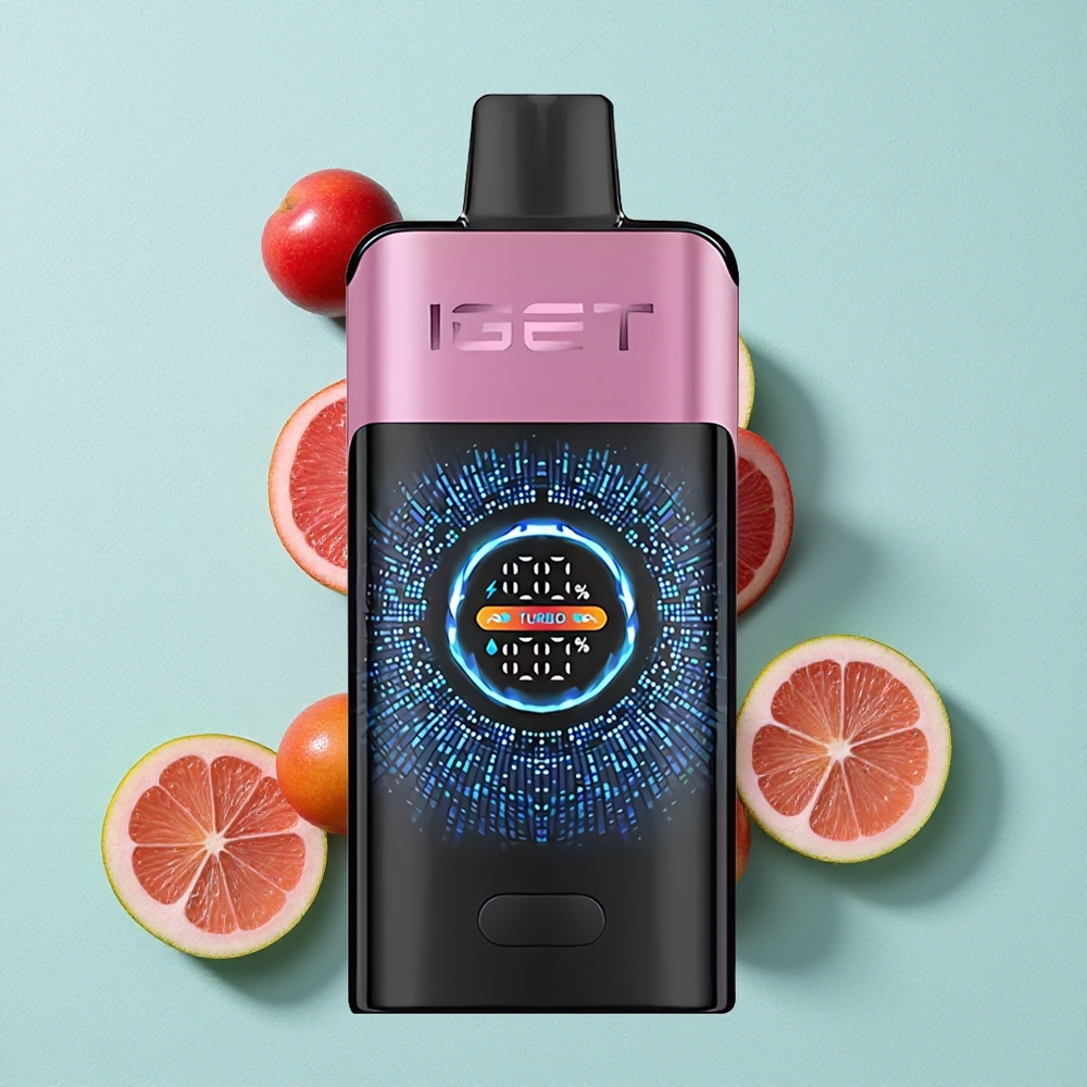 IGET ONE 12000 Puffs Monster Cereja Tela Colorida Curvada Grande Brasil vape