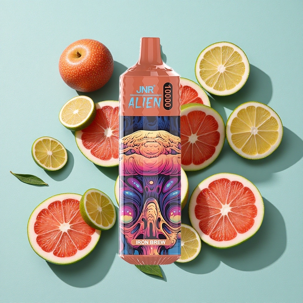 JNR Alien 10000 Puffs 20ml E-líquido Caramelo Ferro Brasil vape