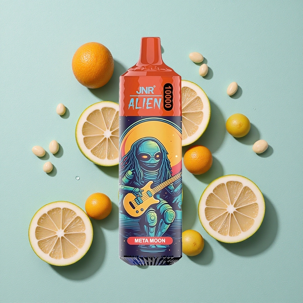 JNR Alien 10000 Puffs 20ml E-líquido Tipo-C Carga Rápida Meta Lua Brasil vape