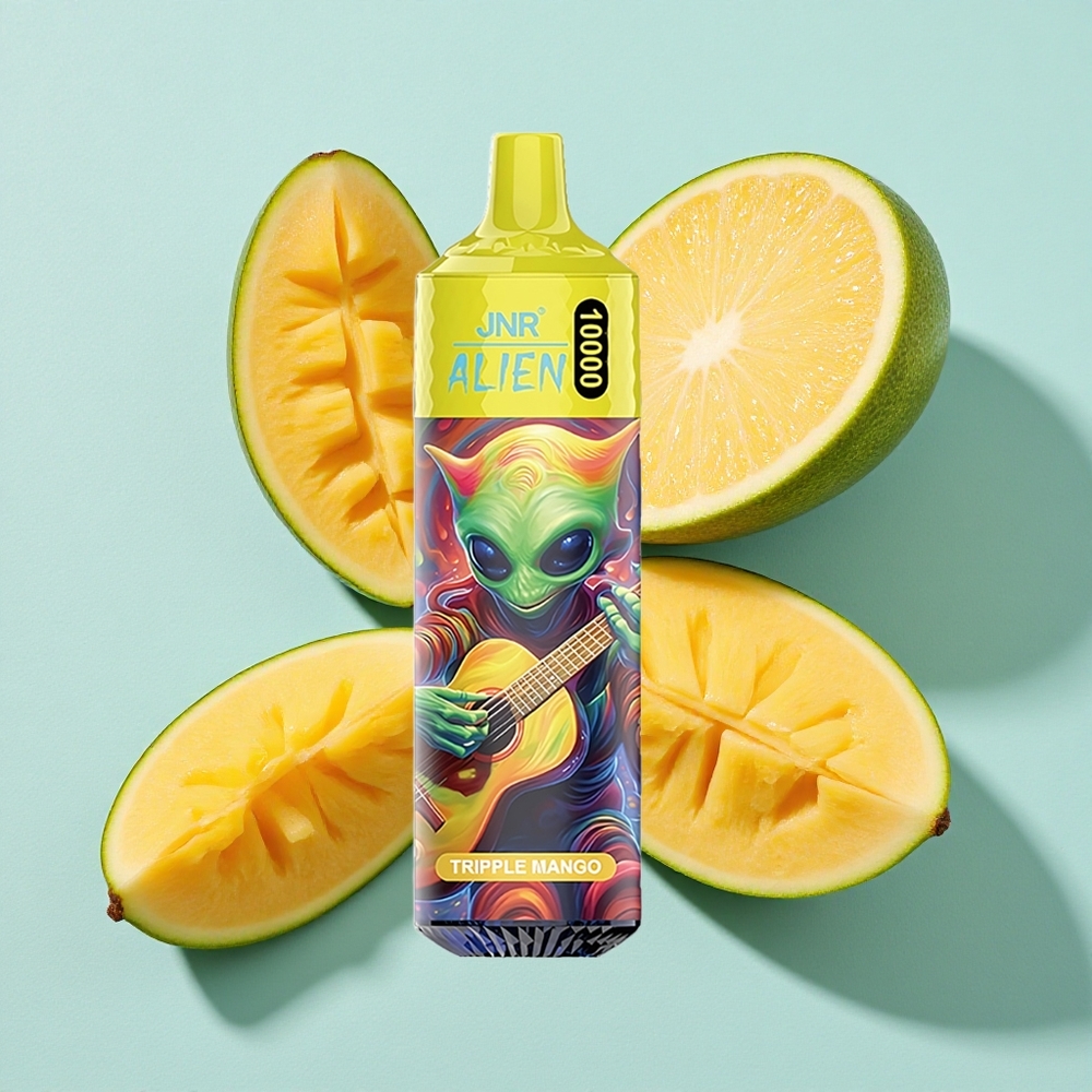 JNR Alien 10000 Puffs 850mAh Bateria 20ml E-líquido Triplo Manga LED (RGB) Brasil vape