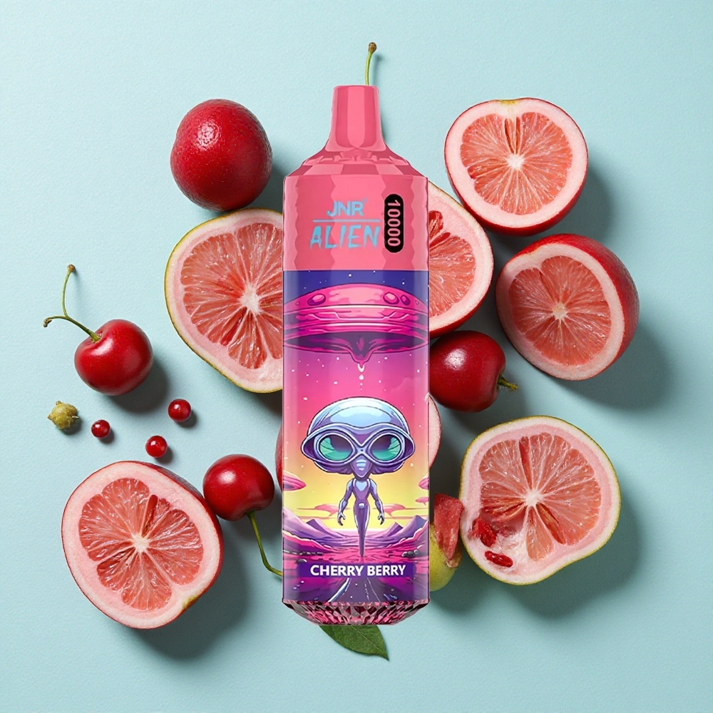 JNR Alien 10000 Puffs Cereja Frutas Silvestres Capacidade da Bateria 850mAh LED (RGB) Brasil vape