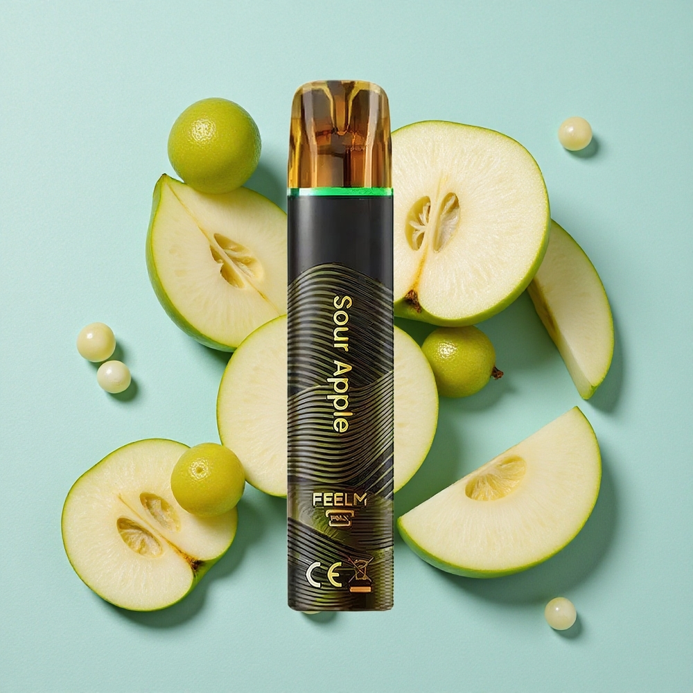 JNR Black&Golden 800 Puffs Maçã Verde Brasil vape Capacidade da Bateria 550mAh Conteúdo de Nicotina 2%