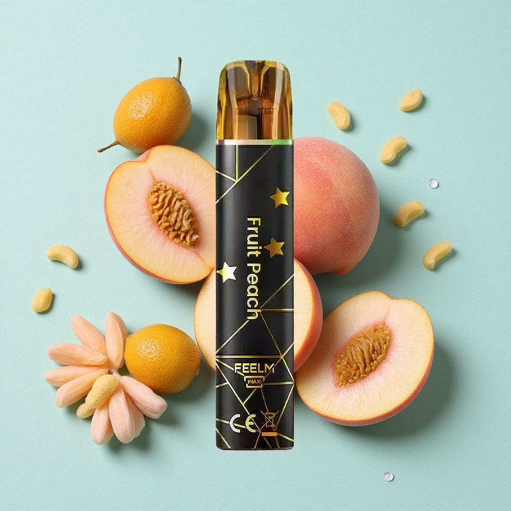 JNR Black&Golden 800 Puffs Pêssego 550mAh TPD Brasil vape