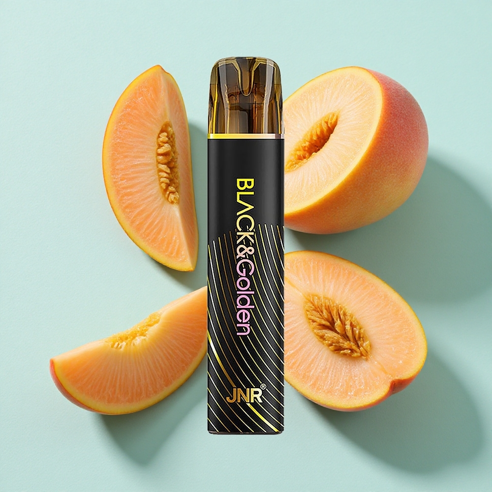 JNR Black&Golden 800 Puffs Pêssego Manga 550mAh Brasil vape
