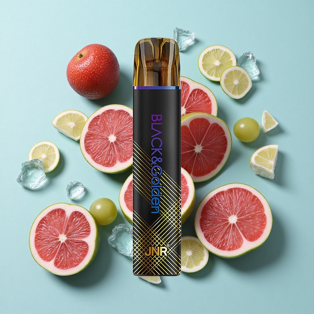 JNR Black&Golden 800 Puffs Uva Gelo 550mAh TPD Brasil vape