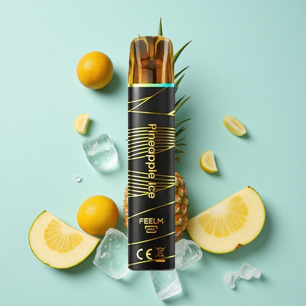 JNR Black&Golden 800 Sabor Abacaxi Gelo Capacidade da Bateria 550mAh Conteúdo de Nicotina 2% Brasil vape