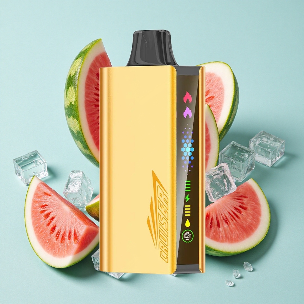 JNR Cruiser 12000 Puffs Melancia Gelo Bateria embutida de 3500 mAh e 25ml de líquido Brasil vape
