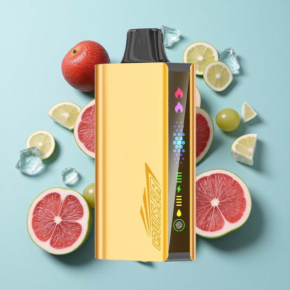 JNR Cruiser 12000 Puffs Uva Gelo Bateria Integrada 3500 mAh Corpo em Alumínio Brasil vape