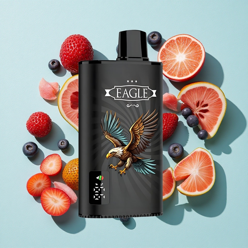 JNR EAGLE Smart 23000 Puffs Mixed Berries Tela Digital Tipo-C Brasil vape