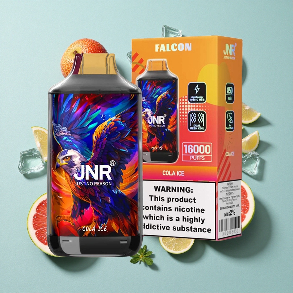 JNR Falcon 16000 Puffs 22ml Cola Gelada Brasil vape