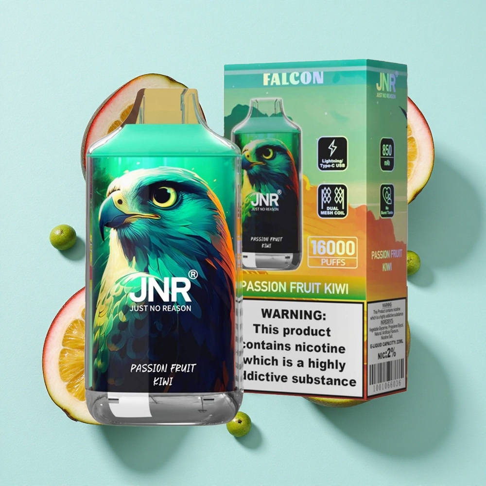 JNR Falcon 16000 Puffs Maracujá Kiwi 850 mAh 22ml Brasil vape