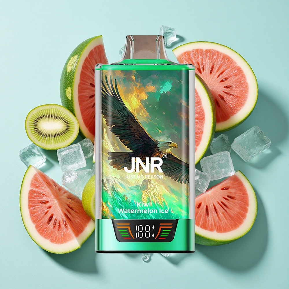 JNR Falcon Pro 28000 Puffs Kiwi Melancia Gelada 30ml Capacidade Pré-Carregada Dual Mesh Coil Brasil vape
