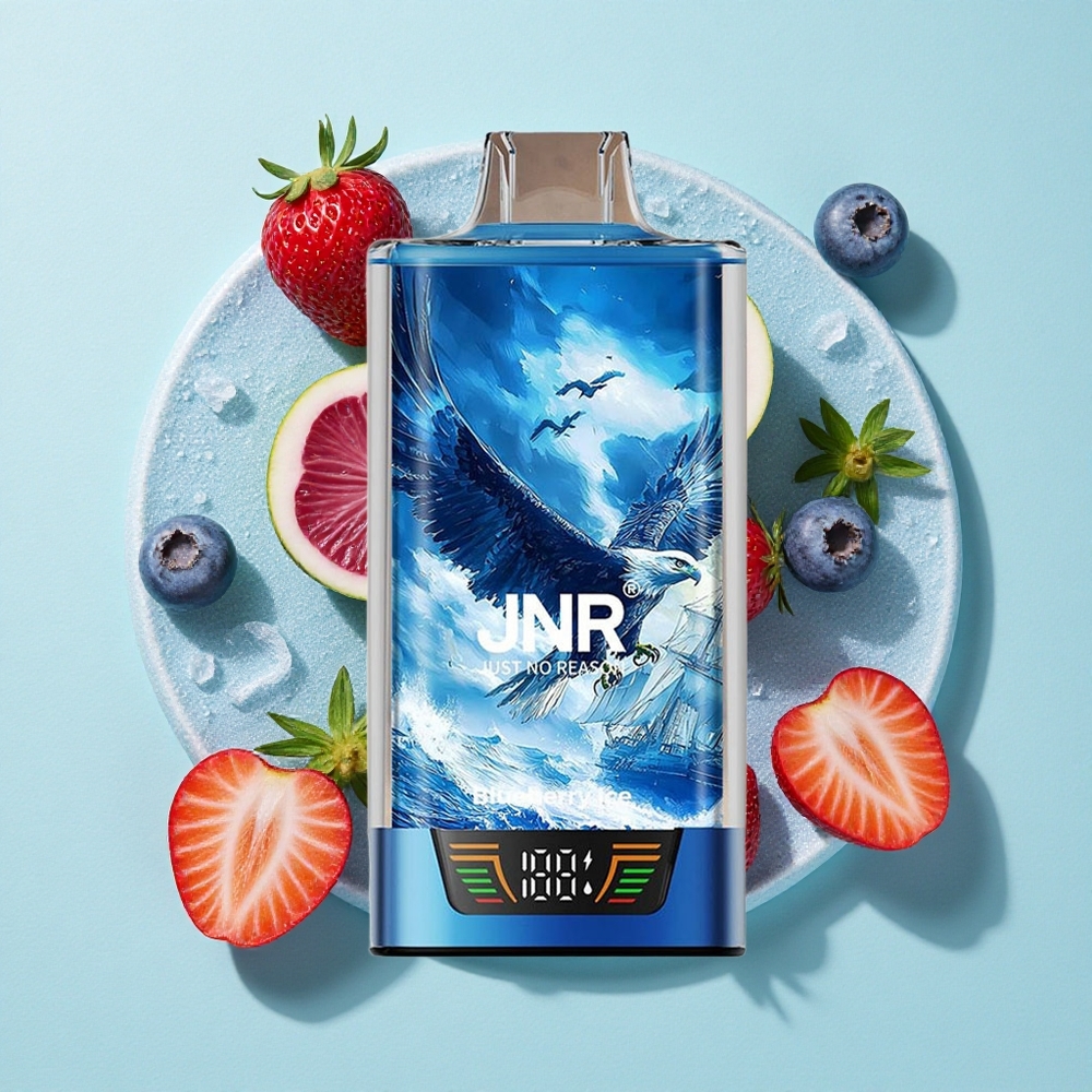 JNR Falcon Pro 28000 Puffs Mirtilo Gelado 30ml Capacidade Pré-Preenchida 950mAh Capacidade da Bateria Brasil vape
