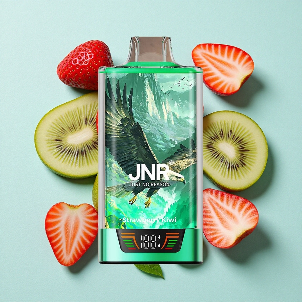 JNR Falcon Pro 28000 Puffs Morango Kiwi 30ml Capacidade Pré-Carregada 950mAh Capacidade da Bateria Brasil vape