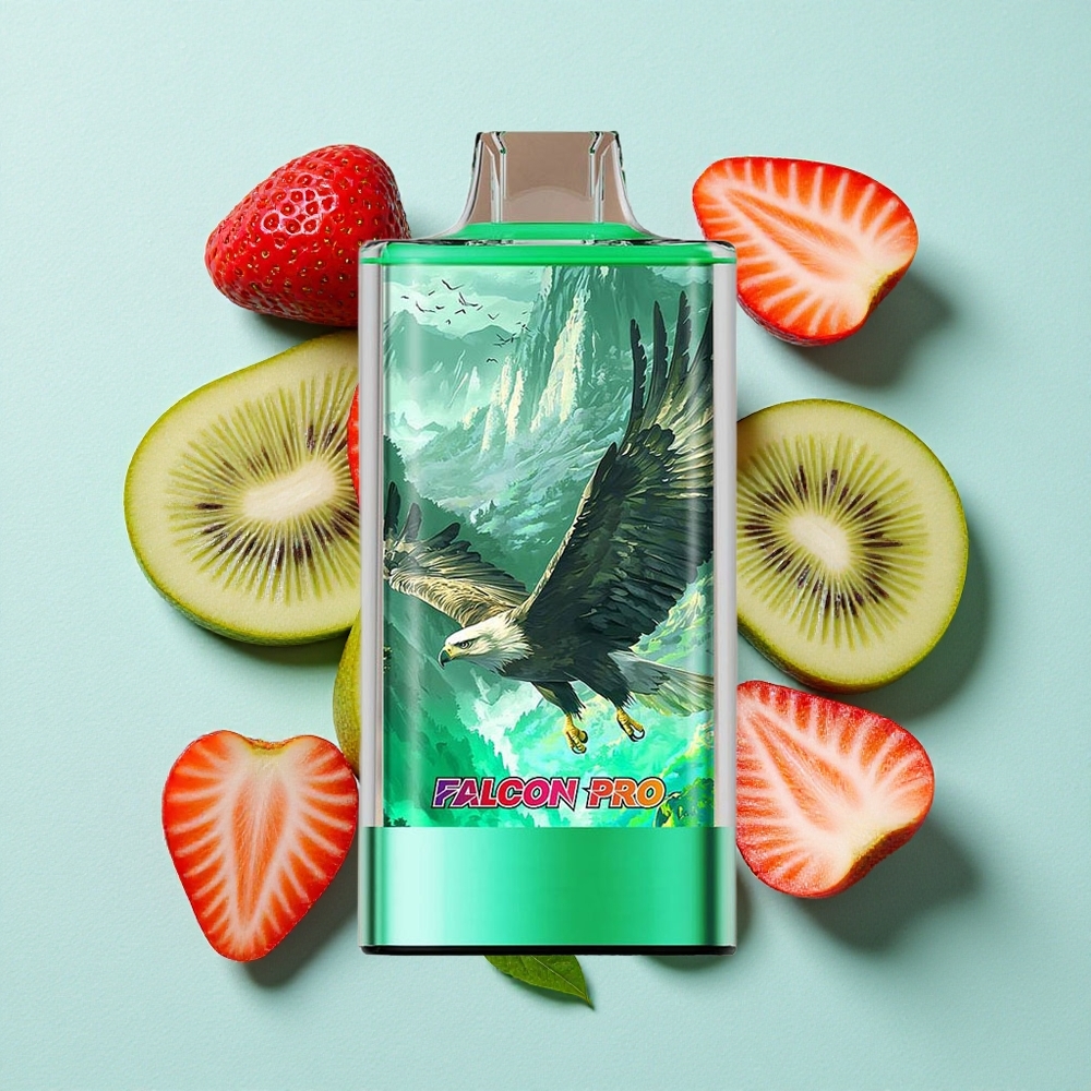 JNR Falcon Pro 28000 Puffs Morango Kiwi 30ml Capacidade Pré-Carregada 950mAh Capacidade da Bateria Brasil vape